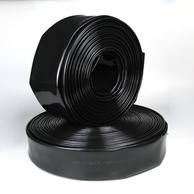 Compact Design Lay Flat Discharge Hose Polyethylene Black Chemical Resistant